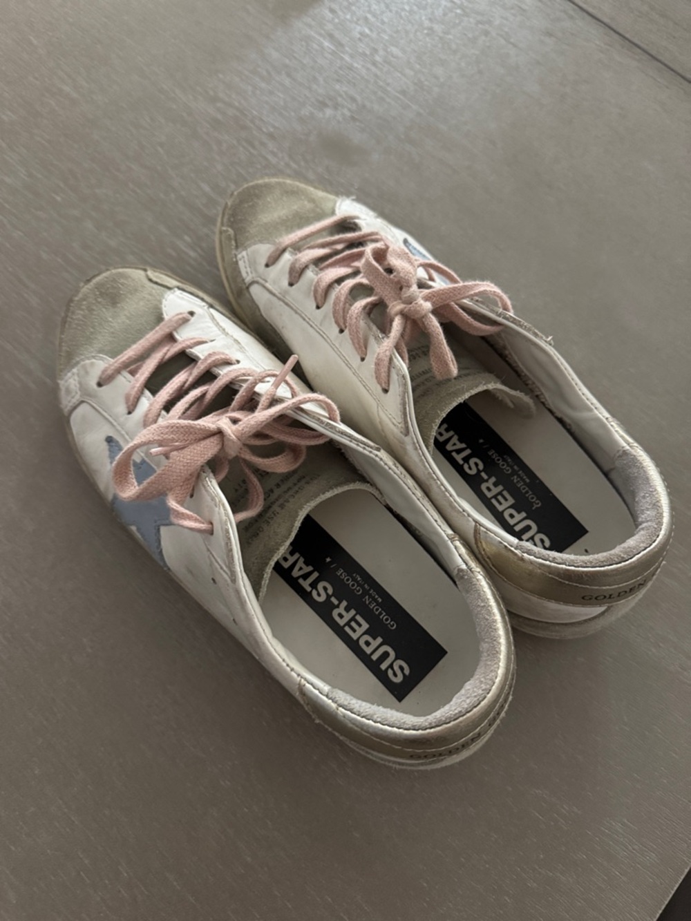 Golden Goose White Leather Sneakers barely worn - Picture 6 of 7